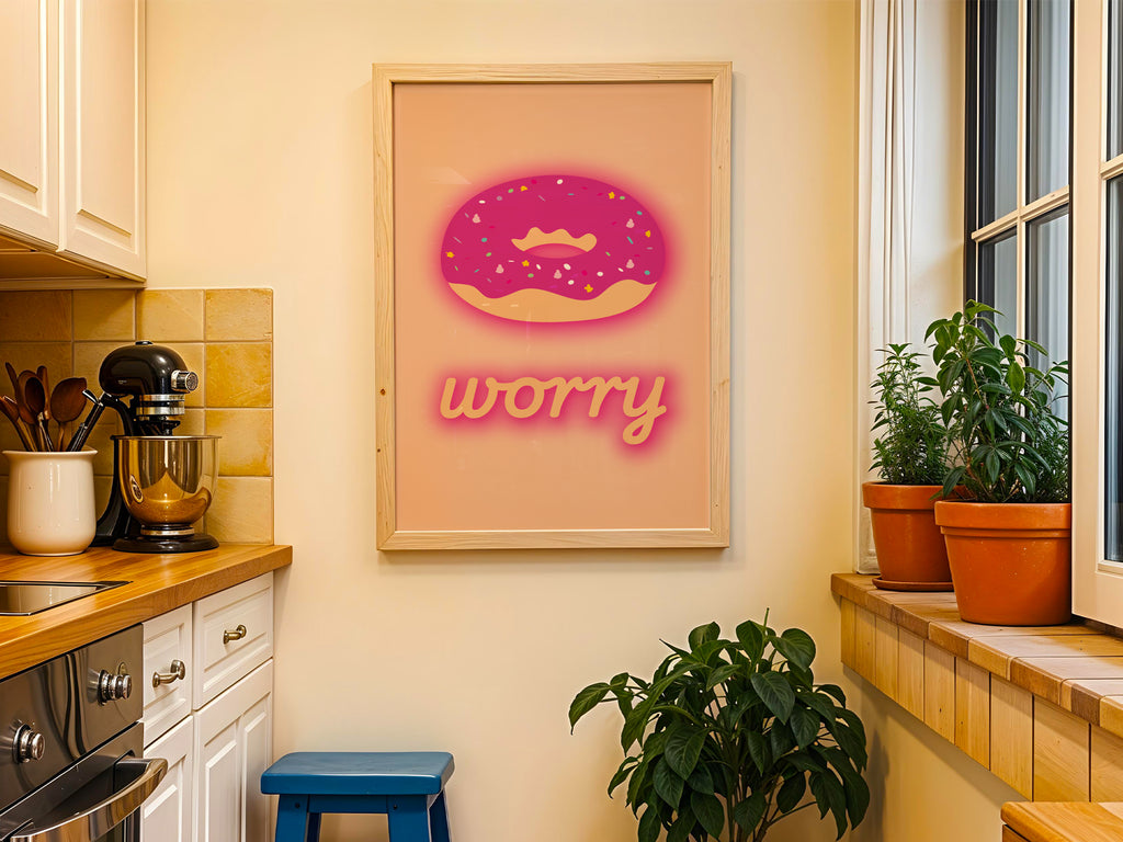 Donut Worry Poster