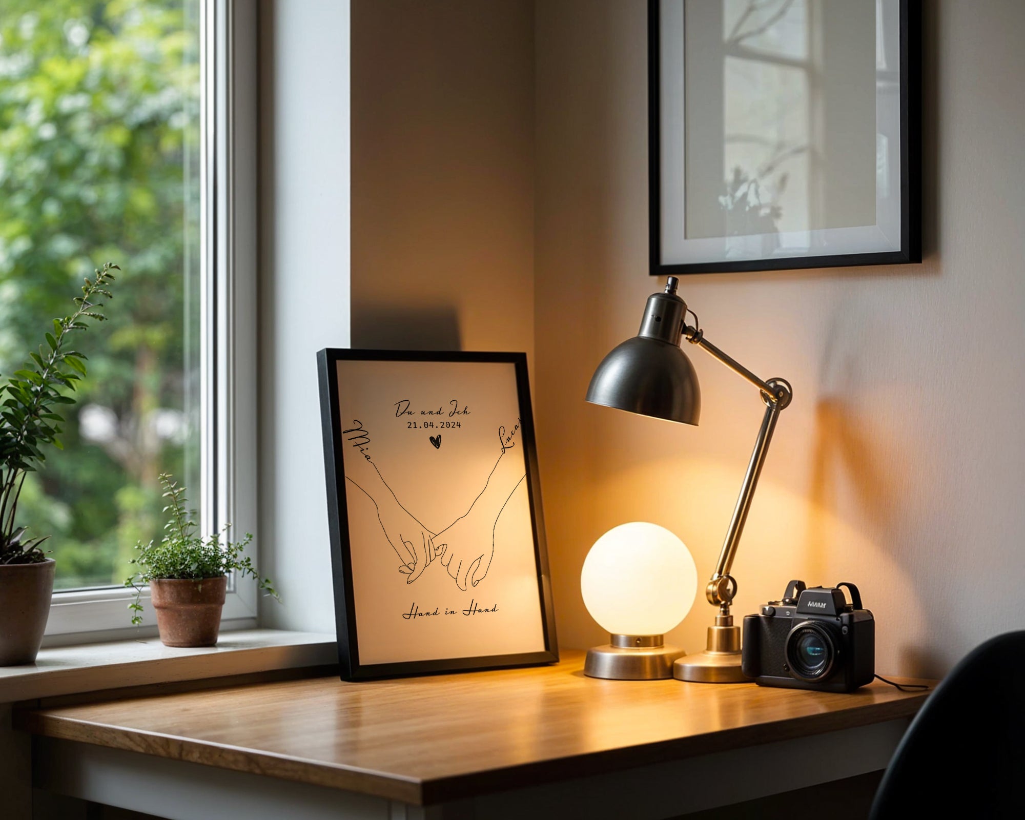 Minimalistischer Handabdruck  | für Paare