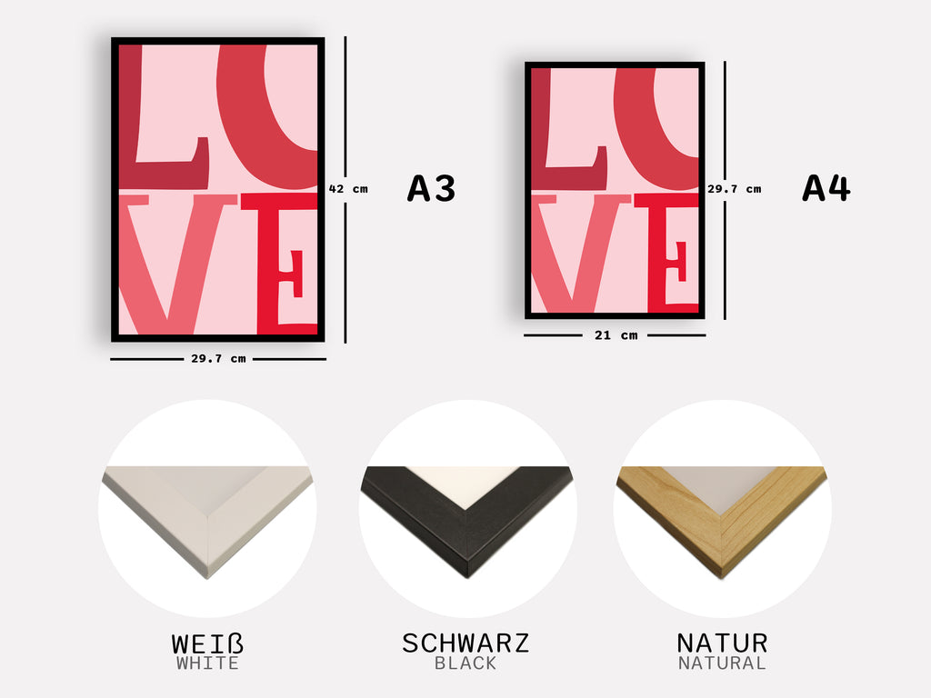 „LOVE“ Typografie Poster