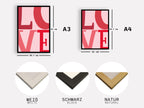 „LOVE“ Typografie Poster