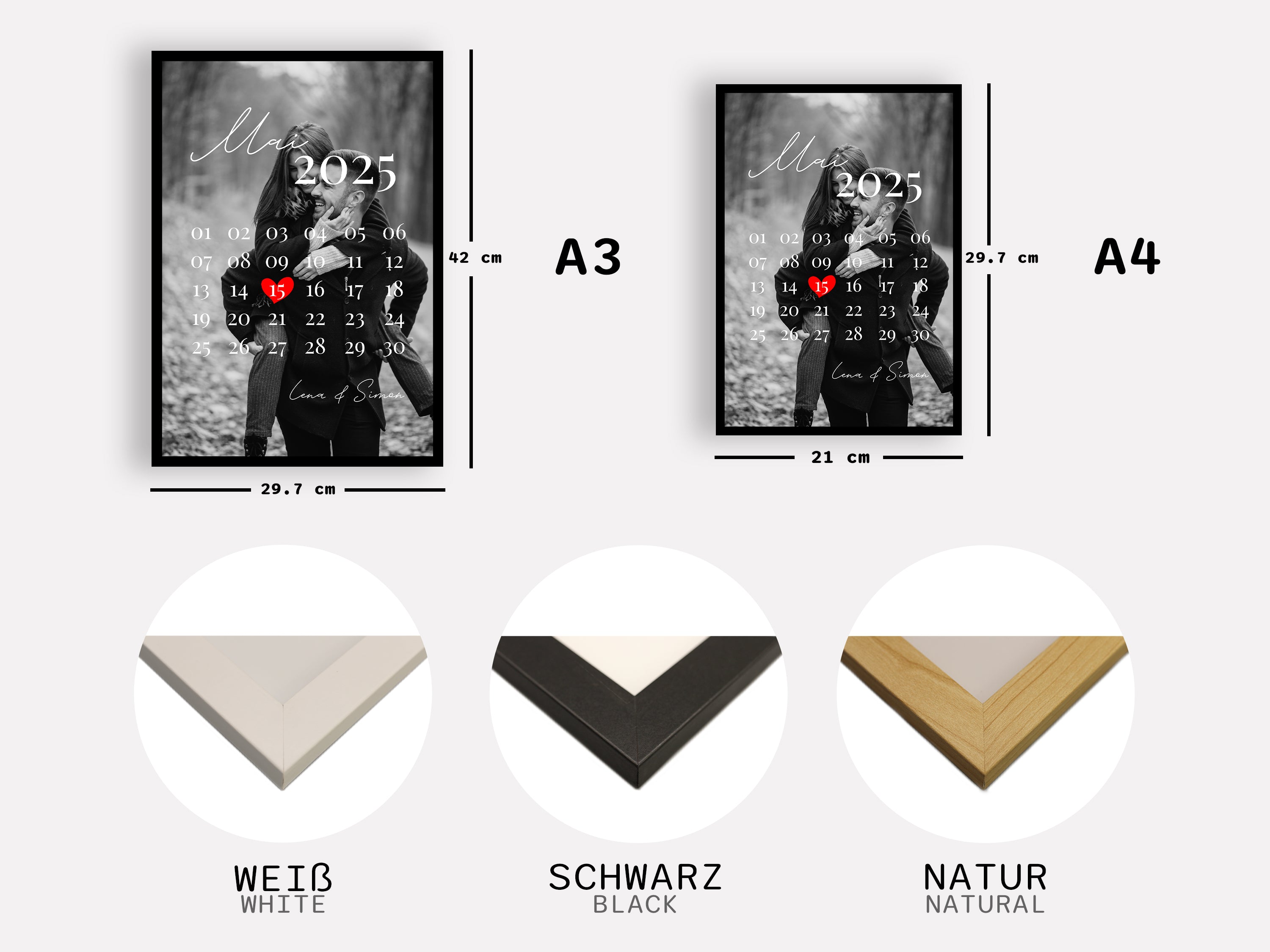 Fotokalender mit Highlight | Datum