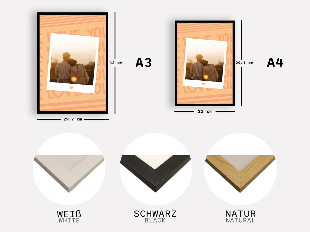 Polaroid Paar Poster
