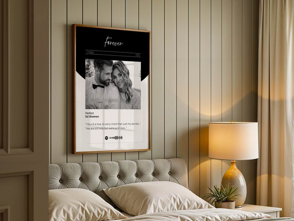 Foto mit individuellem Songtext