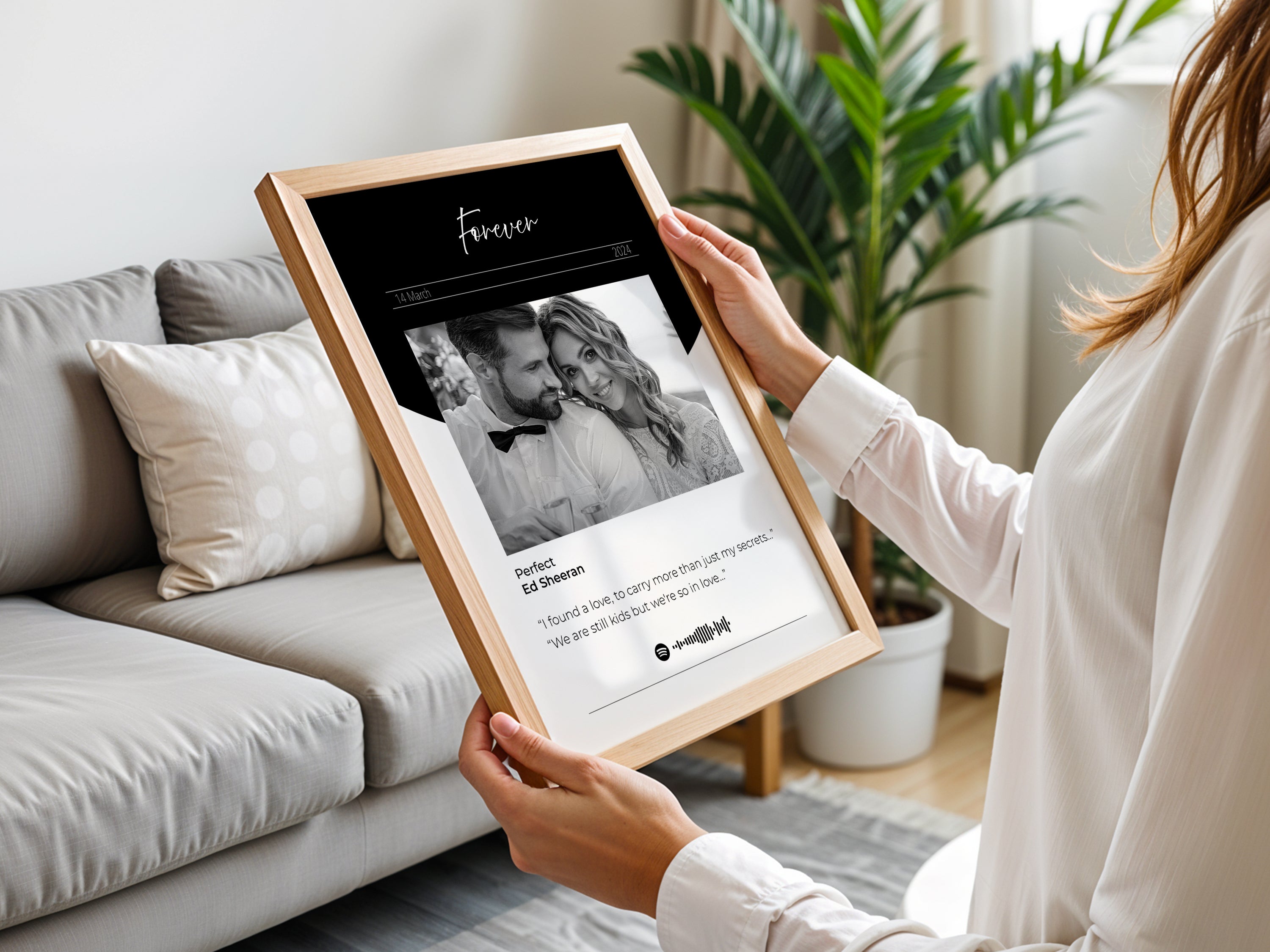 Foto mit individuellem Songtext