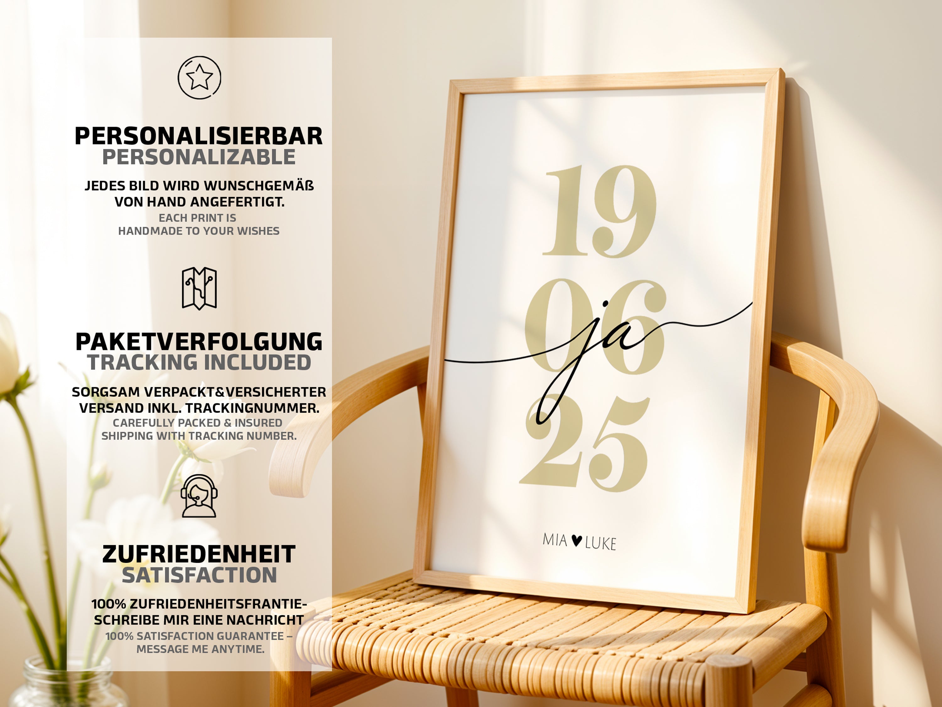 „Ja“ Datum Poster