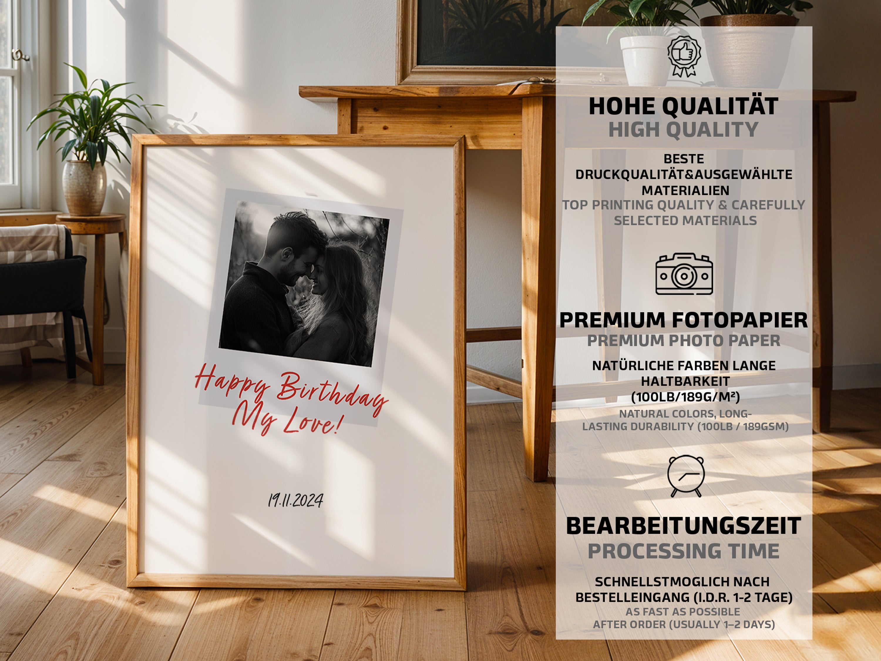 Poster mit Liebeszitat