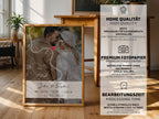 Paar-Kartenposter mit Foto