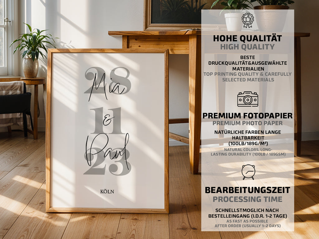 Paarbild mit Datum