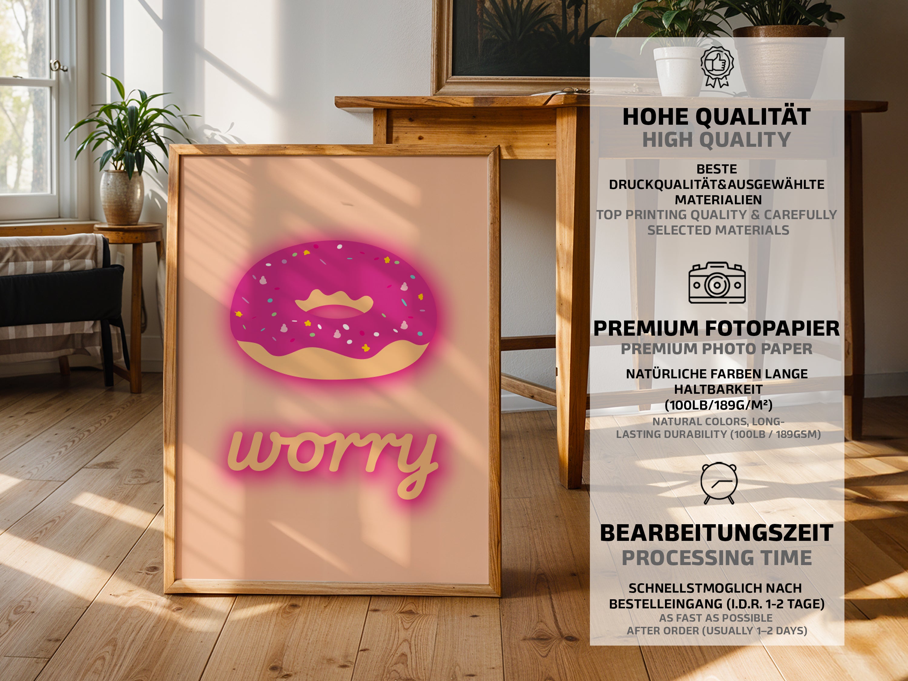 Donut Worry Poster
