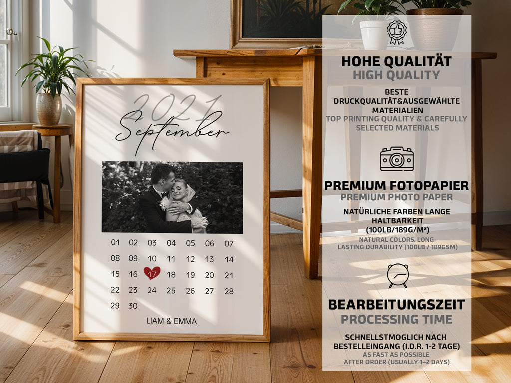 Hochzeitskalender | Poster