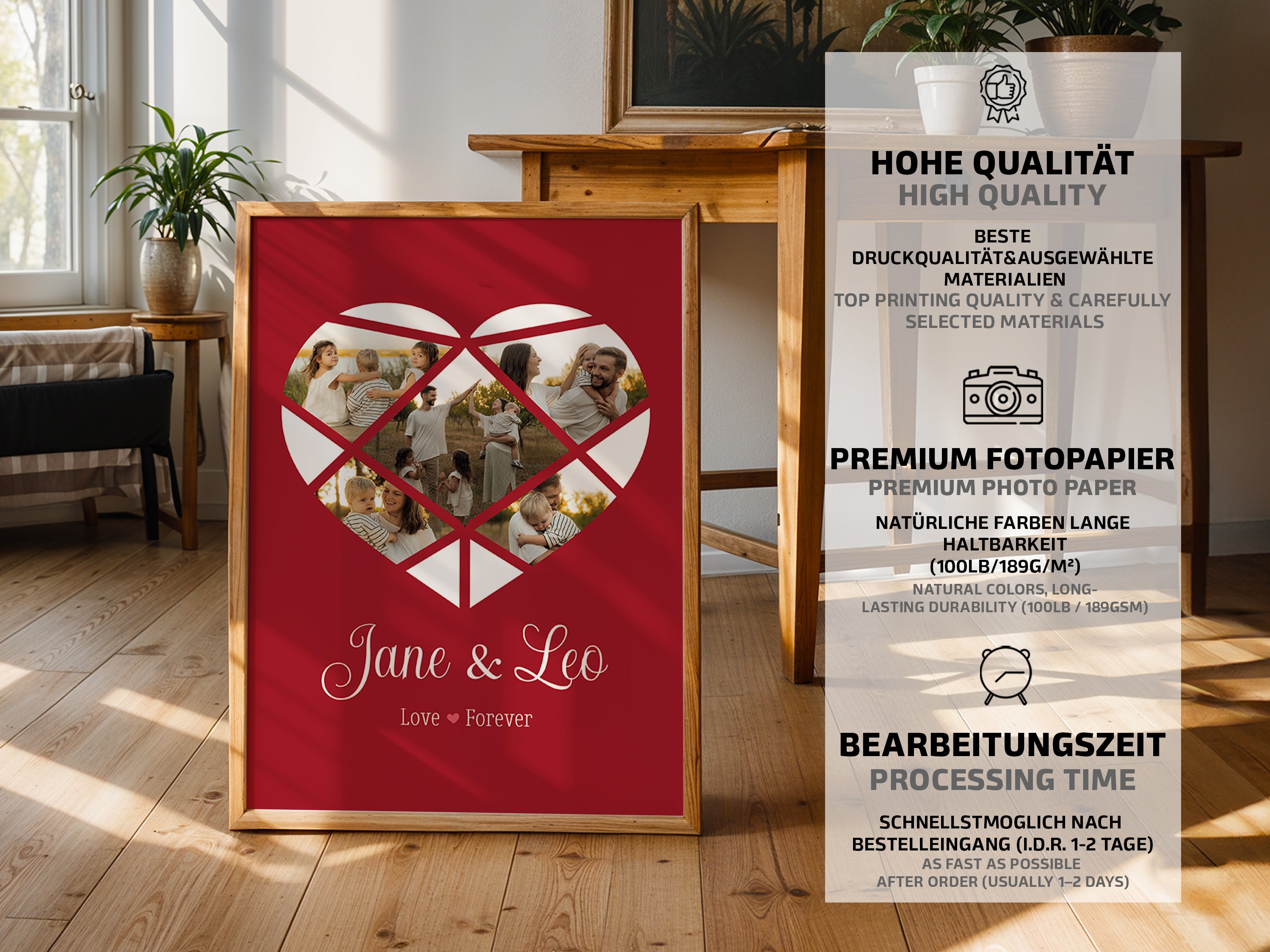 Herz Fotocollage