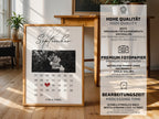 Personalisierter Hochzeitskalender