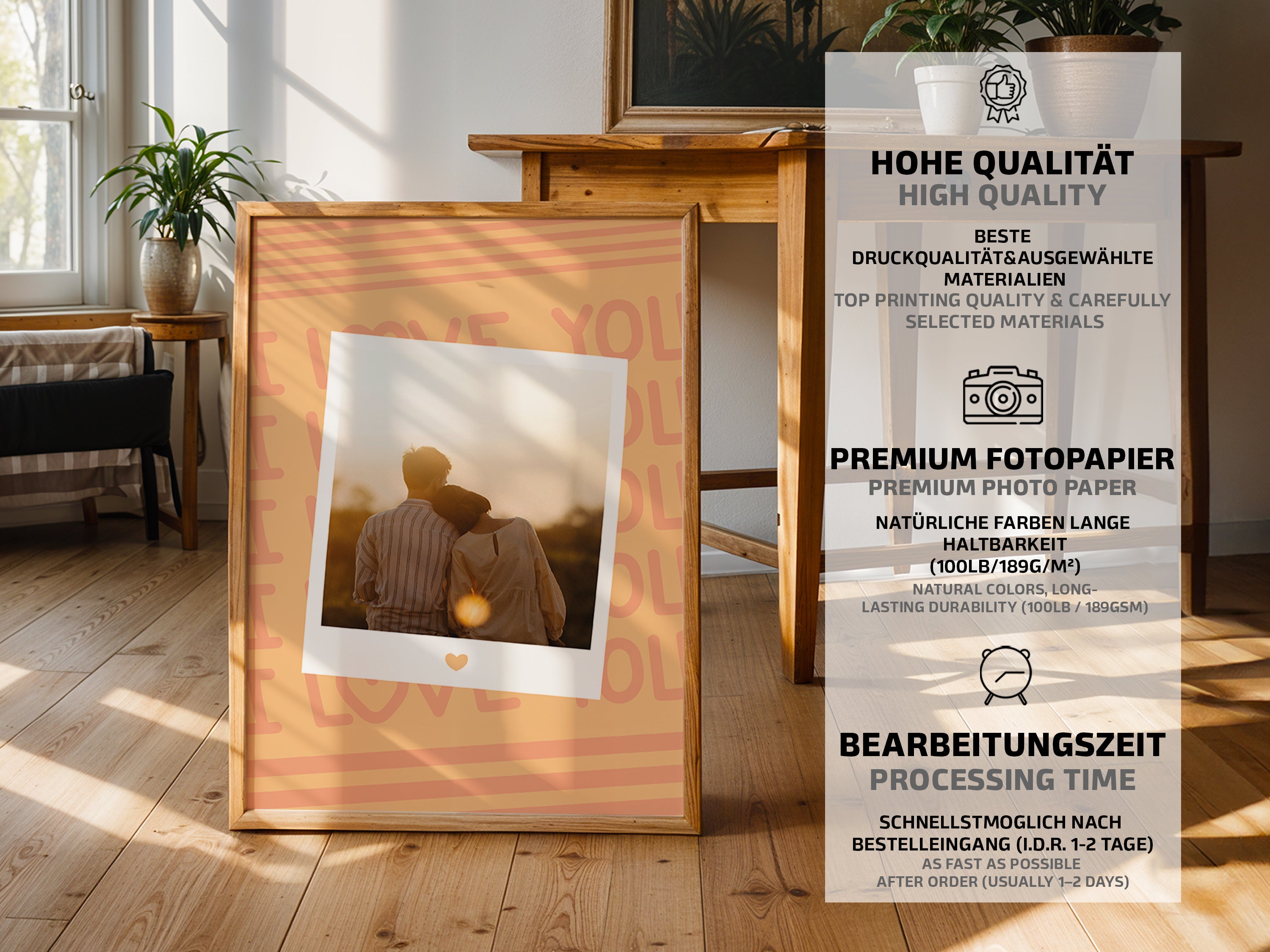 Polaroid Paar Poster