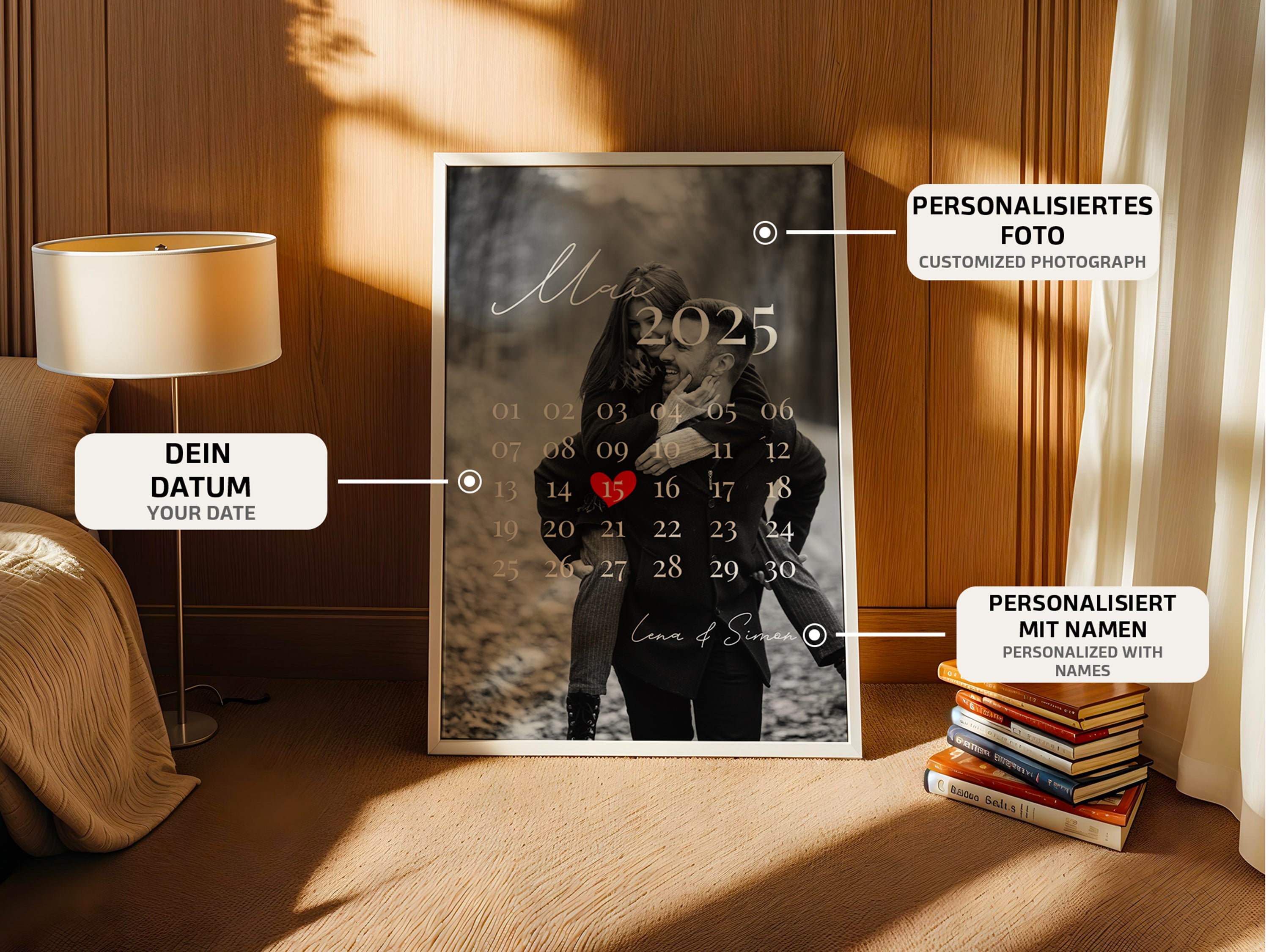 Fotokalender mit Highlight | Datum