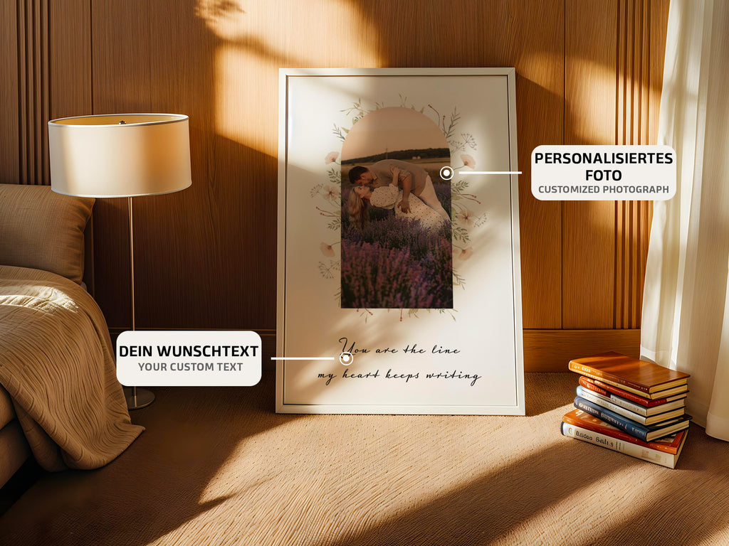 Türposter mit Paarfoto