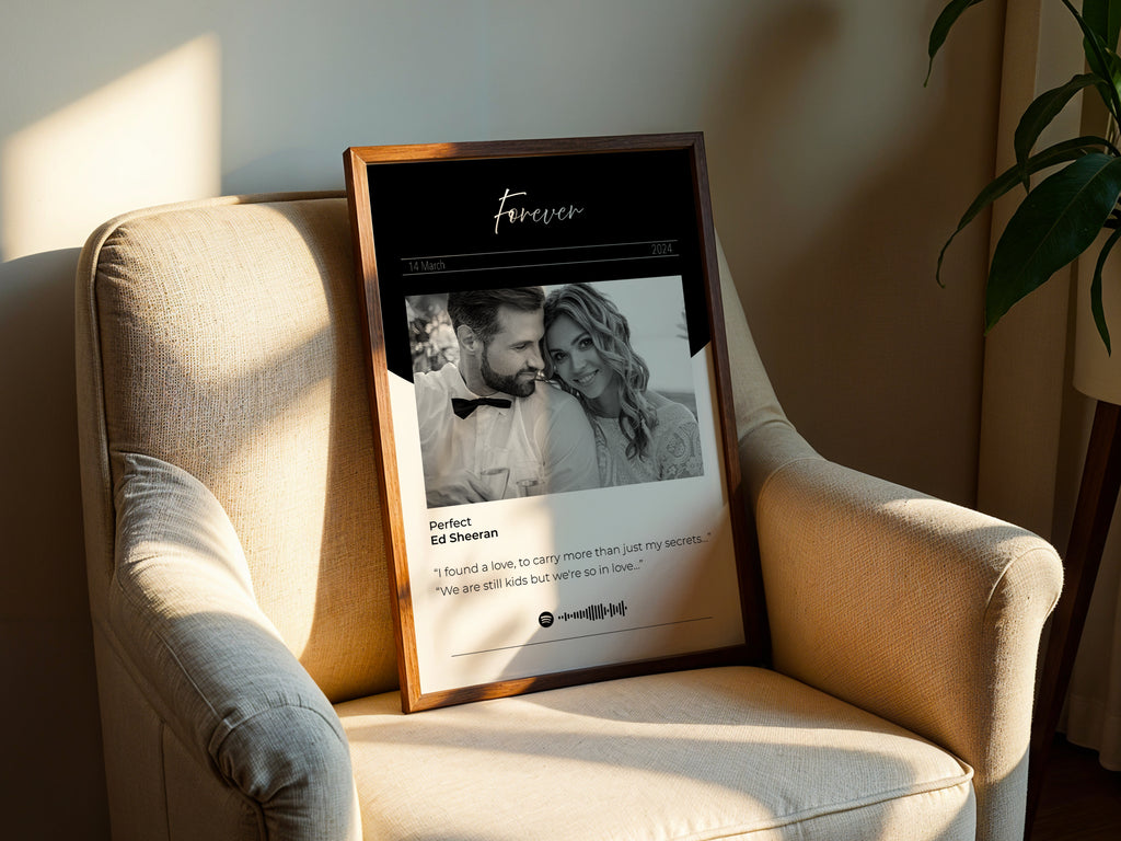 Foto mit individuellem Songtext