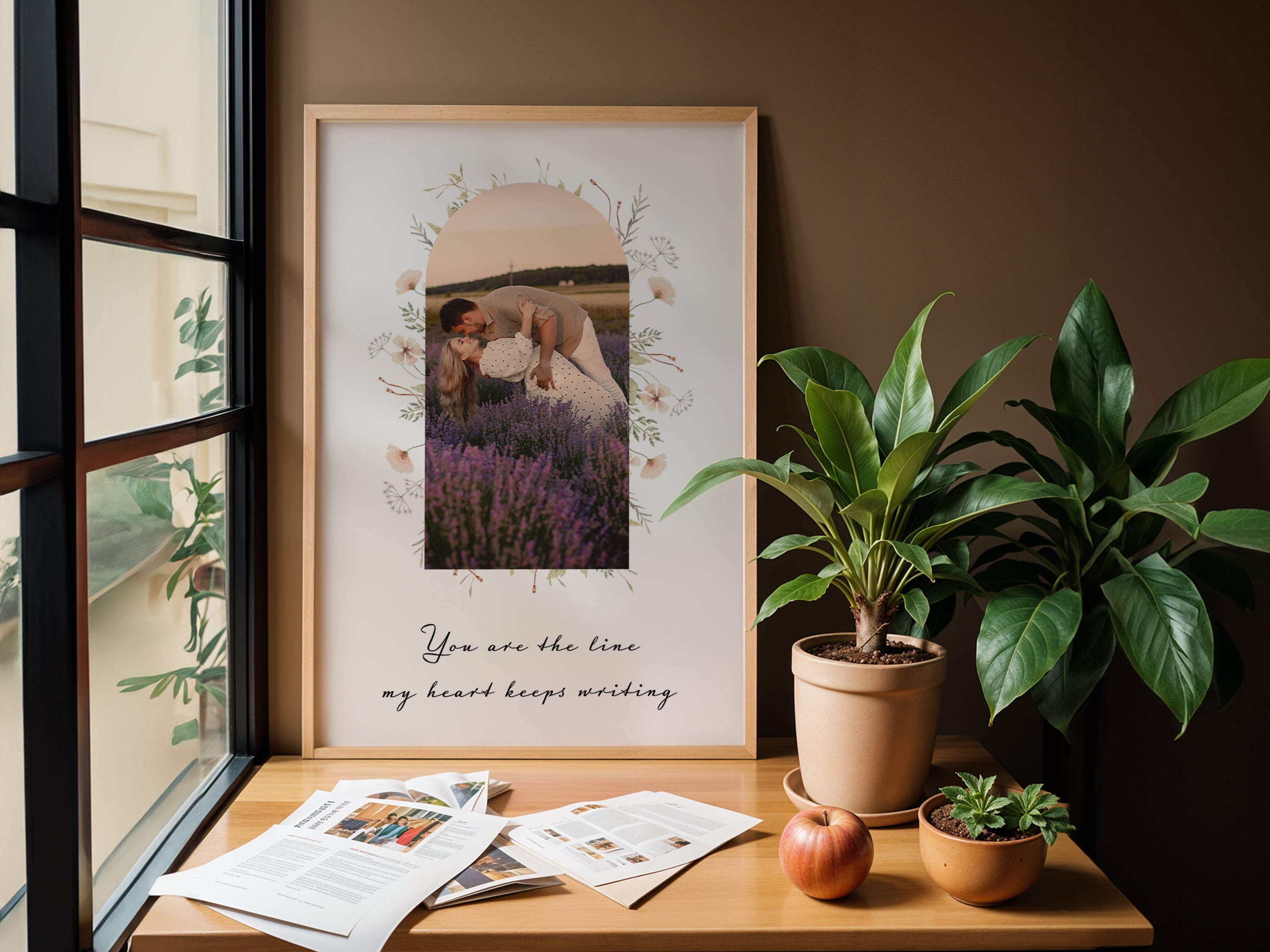 Türposter mit Paarfoto