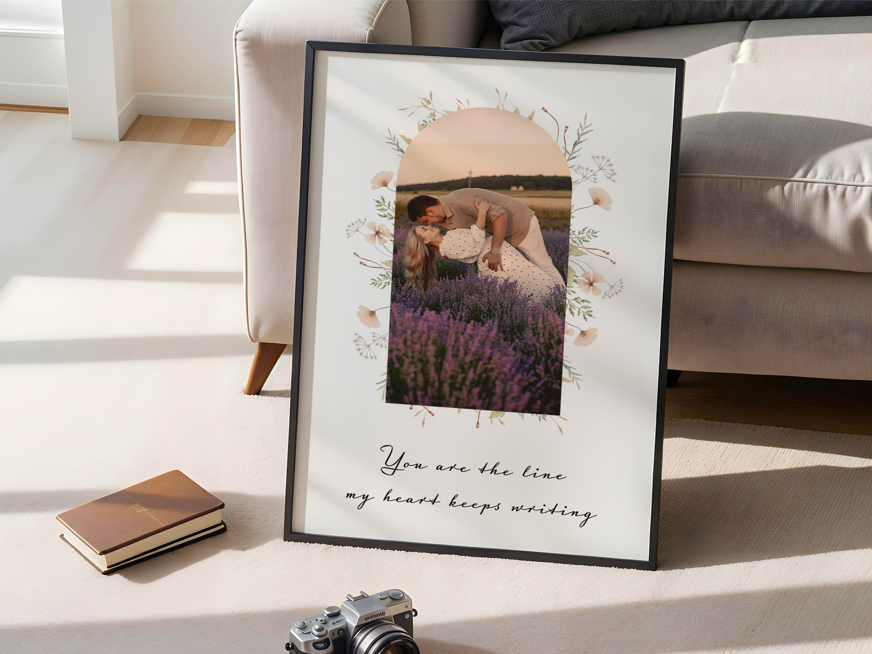 Türposter mit Paarfoto