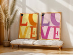 „LOVE“ Typografie Poster