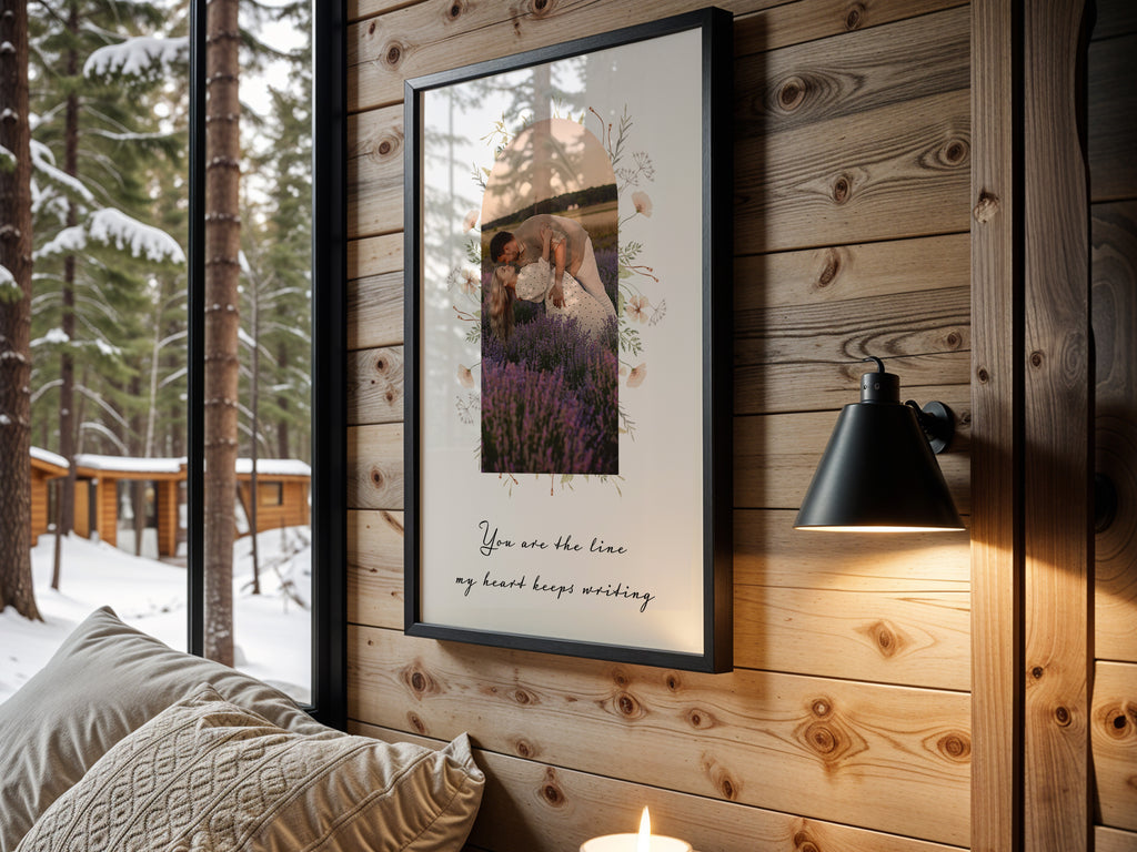 Türposter mit Paarfoto