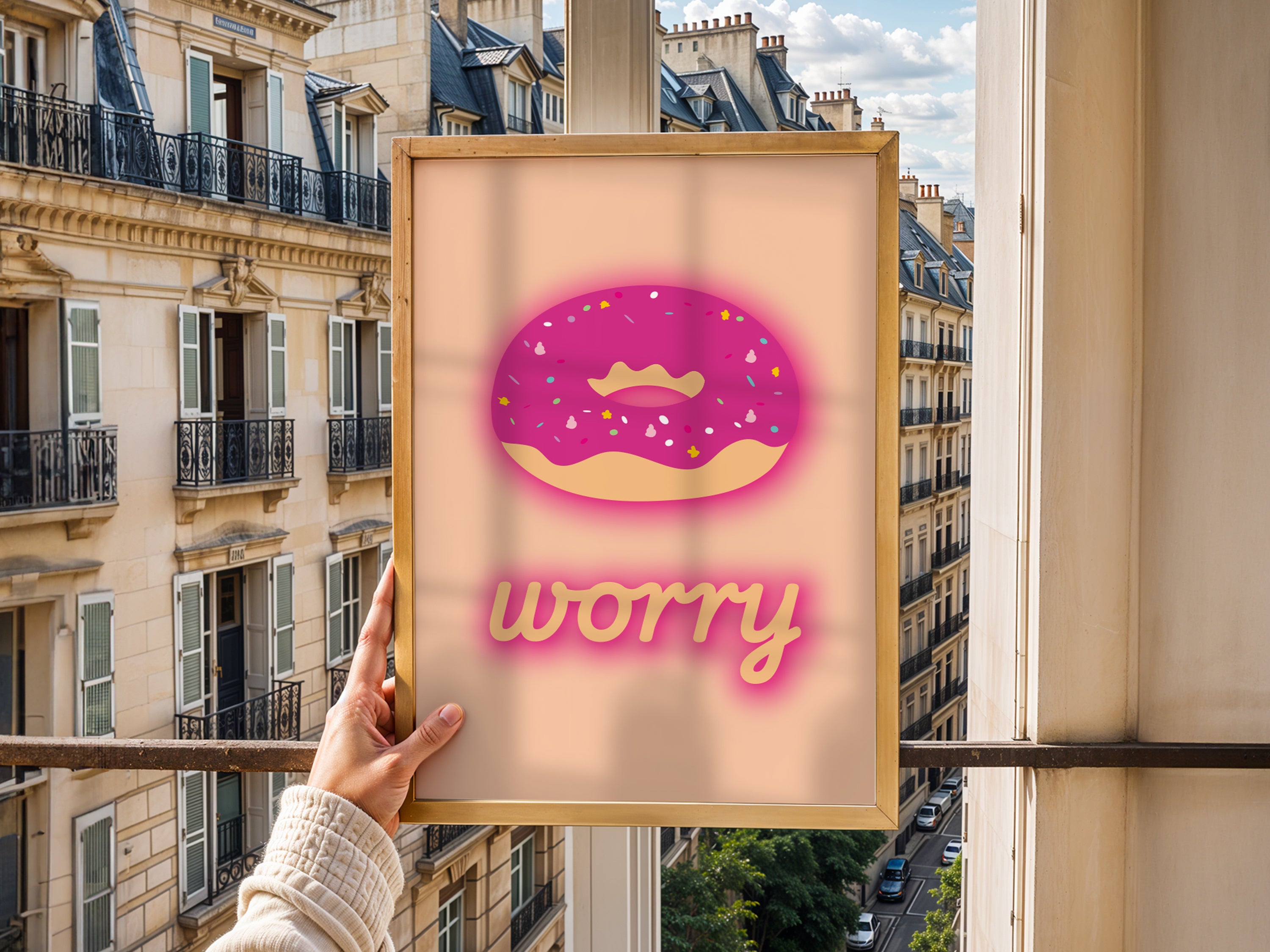 Donut Worry Poster